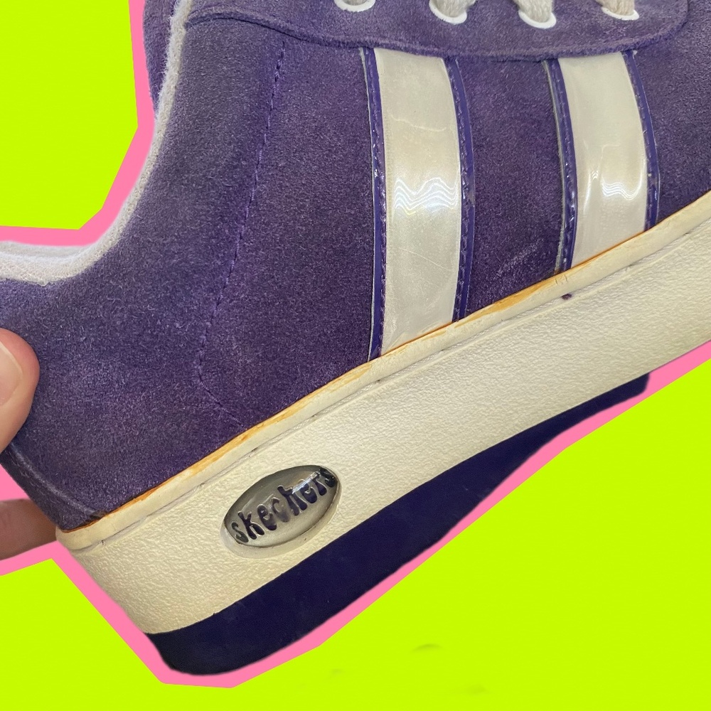 90s Skechers Purple Platform Sneakers - Picture 2 of 12